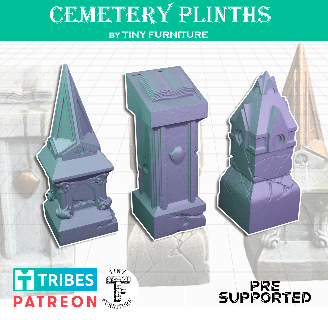 Cemetery plinths